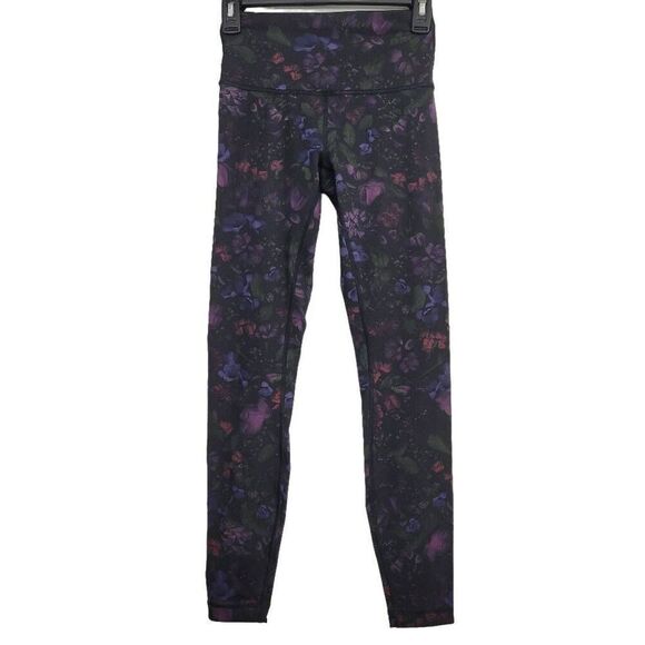 Lululemon Wunder Under Mid-Rise Tight Sz 4 Full-On Luxtreme Frozen Flourish - Picture 3 of 10